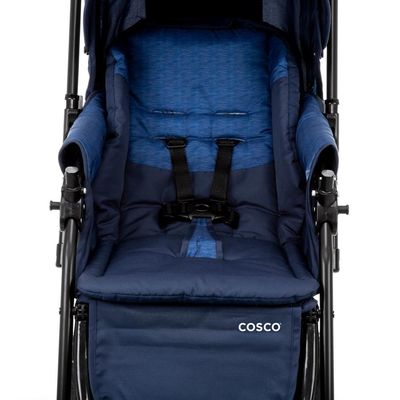 Carrinho de Bebê Reverse Cosco - Azul Rajado