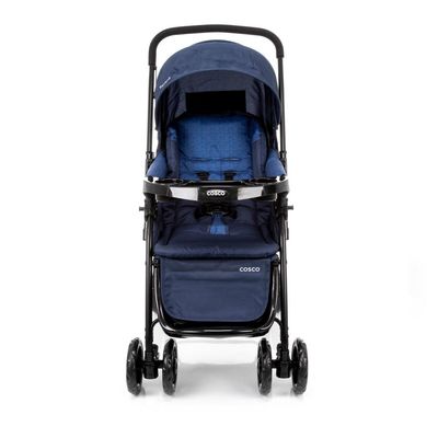 Carrinho de Bebê Reverse Cosco - Azul Rajado