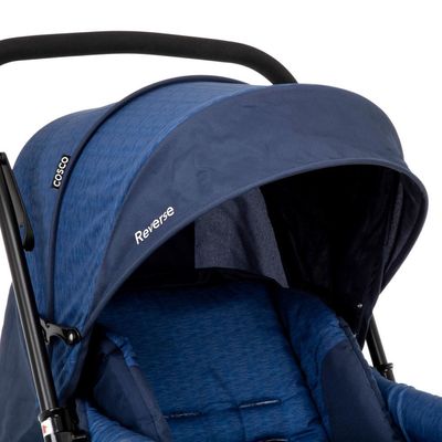 Carrinho de Bebê Reverse Cosco - Azul Rajado