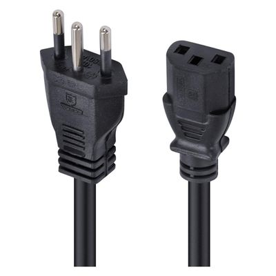 Cabo de Forca Tripolar para Fonte 3X0,75 MM 250V 1,2 Metros