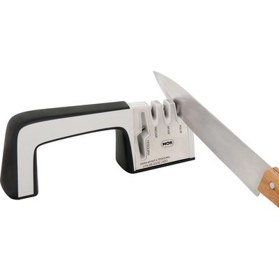 Afiador Amolador De Facas E Tesouras 23cmx8,5cm Mor