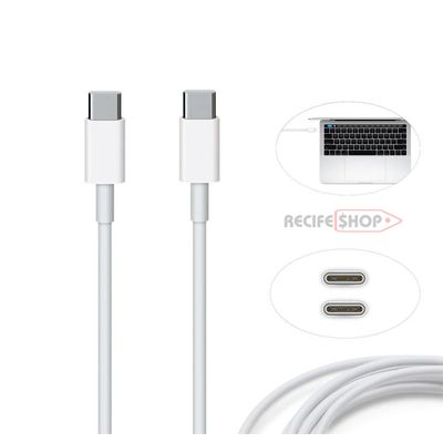 Cabo USB Tipo C para Tipo C 1 Metro | 10 Unidades | Rápido e Resistente | Conexão Impecável
