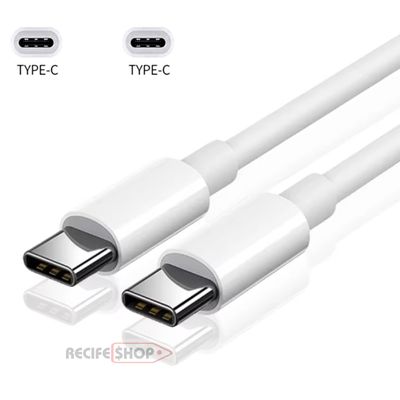 Cabo USB Tipo C para Tipo C 1 Metro | 10 Unidades | Rápido e Resistente | Conexão Impecável