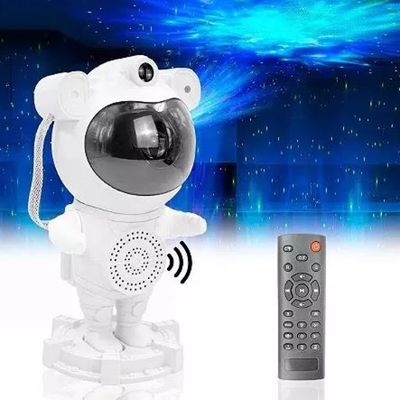 Astronauta Star Light: Projetor LED com Caixa de Som Bluetooth DS