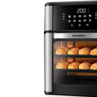Fritadeira AIR FRYER Mondial OVEN 12L 2000W AFON-1 - 5666-03  PRETO/INOX  110 VOLTS