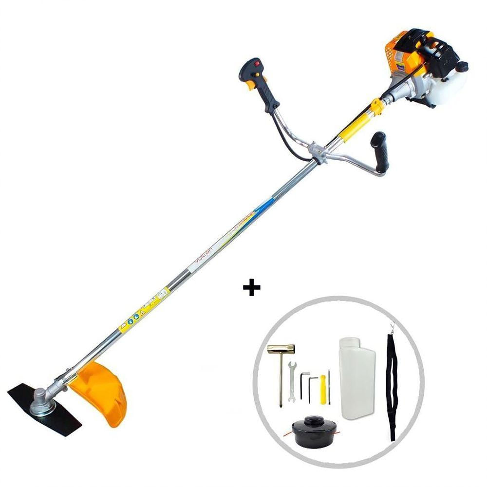 Roçadeira Vulcan Vr430s 43cc 1,7hp Gasolina Nylon E Facão