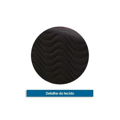 Conjunto Box Casal Colchão Espuma Paropas D45 Pasquale Wave Black + Base Crc Suede Black (138x188)