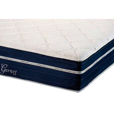 Conjunto Box King Colchão Molas Polar Ensacadas Garnet + Base Crc Courano White (193x203)