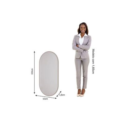 Espelheira De Banheiro Jade Off White - Cimol