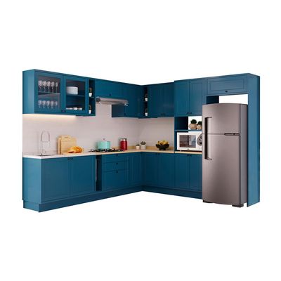 Cozinha Completa Évora 16 PT 3 GV Azul Órion