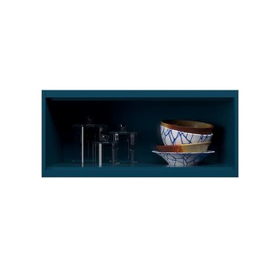 Cozinha Completa Évora com Bancada 6 PT 3 GV Azul Órion