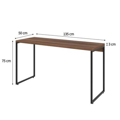 Mesa de Escritório Work Nogal 135 cm