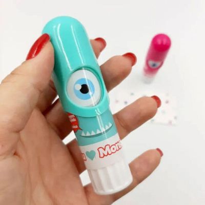 Cola Escolar Bastão Monstrinho Azul - 15g - Kz5015az - Kaz