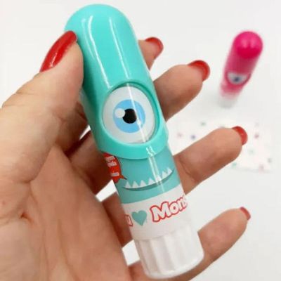 Cola Escolar Bastão Monstrinho Azul - 15g - Kz5015az - Kaz