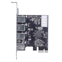 Placa Controladora Pci-e X1 USB 3.0 5gbps com 4 Portas Usb