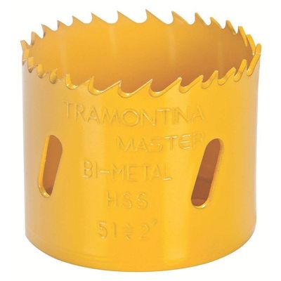 Serra Copo Bi-metálica 89 Mm 3.1/2" Tramontina Com Dentes Em Aço Rápido Hss Tramontina