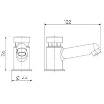 Torneira Para Lavatório Mesa Pressmatic Compact - Docol