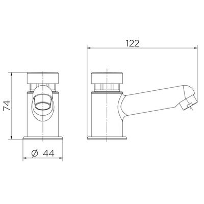 Torneira Para Lavatório Mesa Pressmatic Compact - Docol