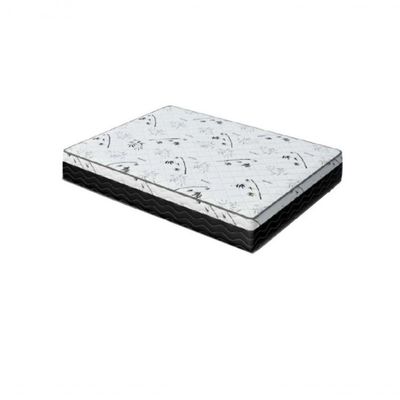 Cama Box Casal 138 Marrom Com Colchão D33 One Face Bello Box 58x138x188