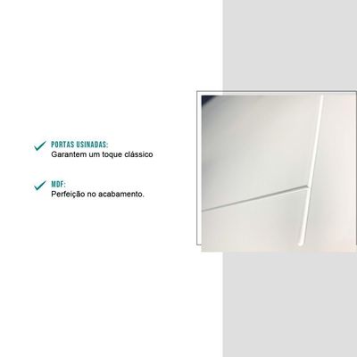 Balcão Milla Mdf 2 Gavetas Branco 60cm Carraro