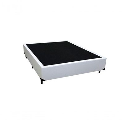 Cama Box Casal Branco Com Colchão D33 Marrocos 30cm