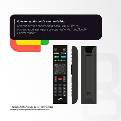 Smart Tv Led 43 Polegadas Full Hd Hqstv43n Hq Preto Bivolt