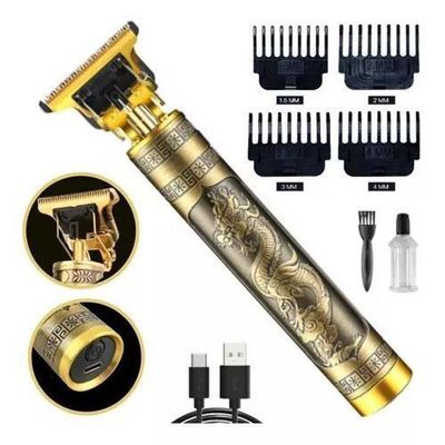 Aparador De Pelo T9 Dragão Dourado 110v-240v