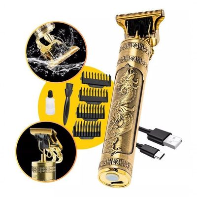 Aparador De Cabelo Profissional Dragão Dourado