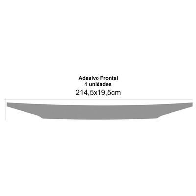 Adesivo Faixa Frontal Parabrisa Grade Constellation Grafite Preto