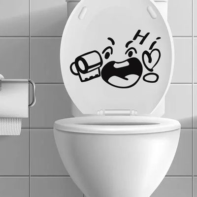Adesivo Vinil Deativo Tampa De Vaso Sanitário Preto