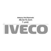 Emblema Auto Adesivo Iveco Stralis - Resinado Grafite