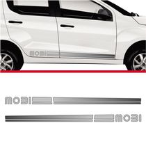 Faixa Lateral Fiat Mobi Adesivo Cinza Deativo Cinza