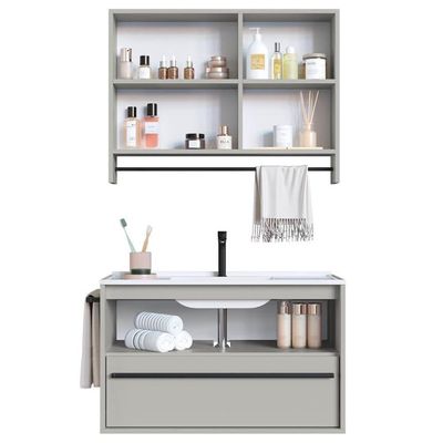 Kit Gabinete Suspenso Com Cuba E Espelheira 80cm Arenas Proddy Arenas