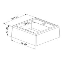Kit Gabinete E Cuba Para Banheiro P1038c Grafite Pp Milani Store Grafite
