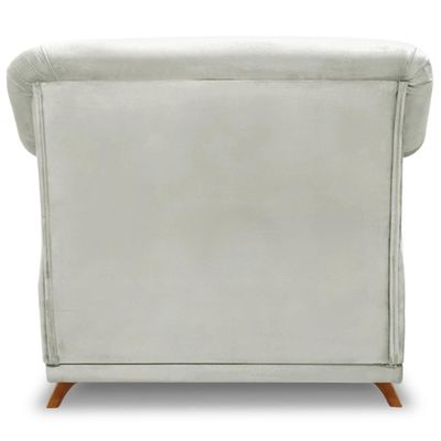Poltrona Decorativa Retro Polo Com Almofada Veludo 2223 Ezz 2223