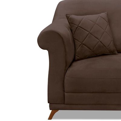 Poltrona Decorativa Retro Polo Com Almofada Veludo 2231 Ezz 2231