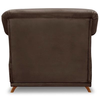 Poltrona Decorativa Retro Polo Com Almofada Veludo 2231 Ezz 2231