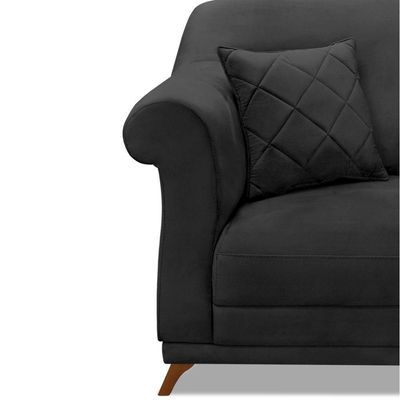 Poltrona Decorativa Retro Polo Com Almofada Veludo 2237 Ezz 2237