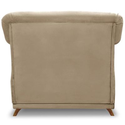 Poltrona Decorativa Retro Polo Com Almofada Suede 1101 Ezz 1101