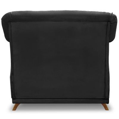 Poltrona Decorativa Retro Polo Com Almofada Suede 1105 Ezz 1105