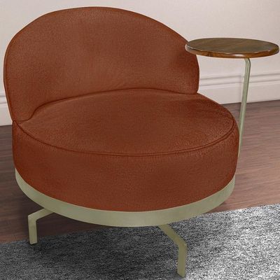 Poltrona Giratoria Glamour 704 Organica Linho Boucle 3303 Ezz 3303