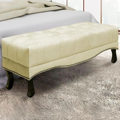 Puff Recamier Retro Vic 90cm Suede 1100 Ezz 1100
