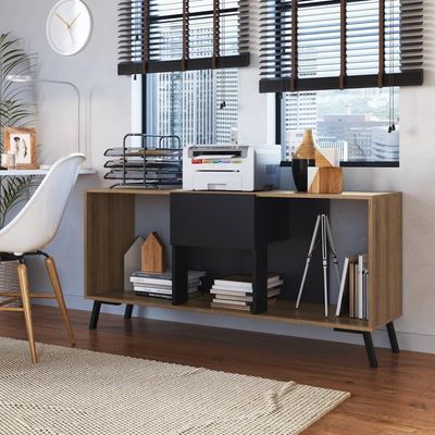 Rack Tv 50 Polegadas 01 Gaveta 136cm Preto Mel Proddy Preto Mel
