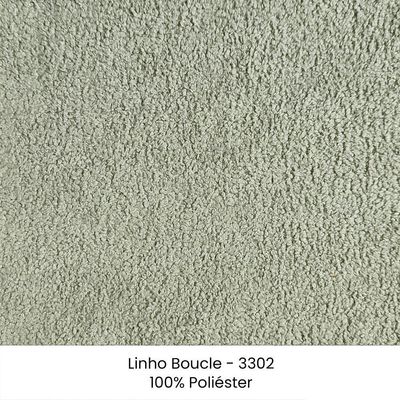 Sofa Jolie 3 Lugares 220cm Pes Boomerang Linho Boucle 3302 Ezz 3302