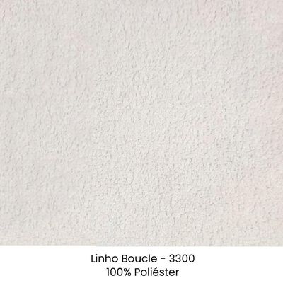 Sofa Jolie 3 Lugares 230cm Pes Boomerang Linho Boucle 3300 Ezz 3300