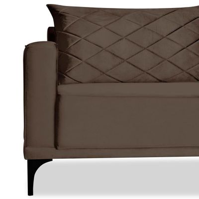Sofa Living 3 Lugares Nori 200cm Veludo Deluxe 2231 Ezz 2231