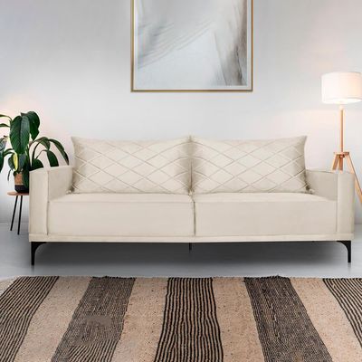 Sofa Living 2 Lugares Nori 180cm Veludo Deluxe 2221 Ezz 2221