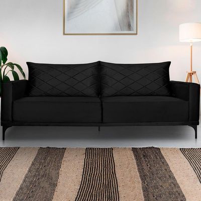Sofa Living 2 Lugares Nori 180cm Veludo Deluxe 2237 Ezz 2237