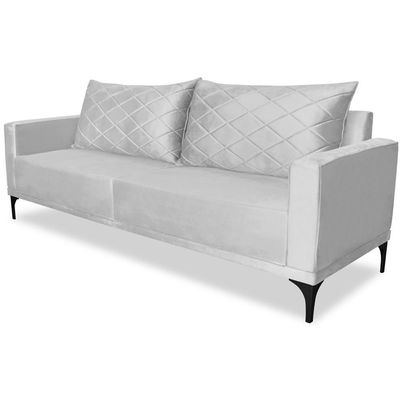 Sofa Living 2 Lugares Nori 160cm Veludo Deluxe 2223 Ezz 2223