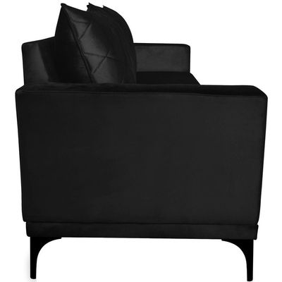 Sofa Living 2 Lugares Nori 160cm Veludo Deluxe 2237 Ezz 2237
